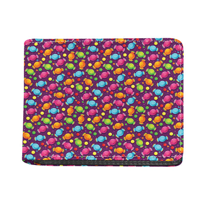 Sweet Candy Pattern Print Bifold Wallet