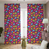 Sweet Candy Pattern Print Blackout Pencil Pleat Curtains