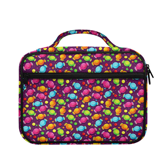 Sweet Candy Pattern Print Briefcase Bible Bag