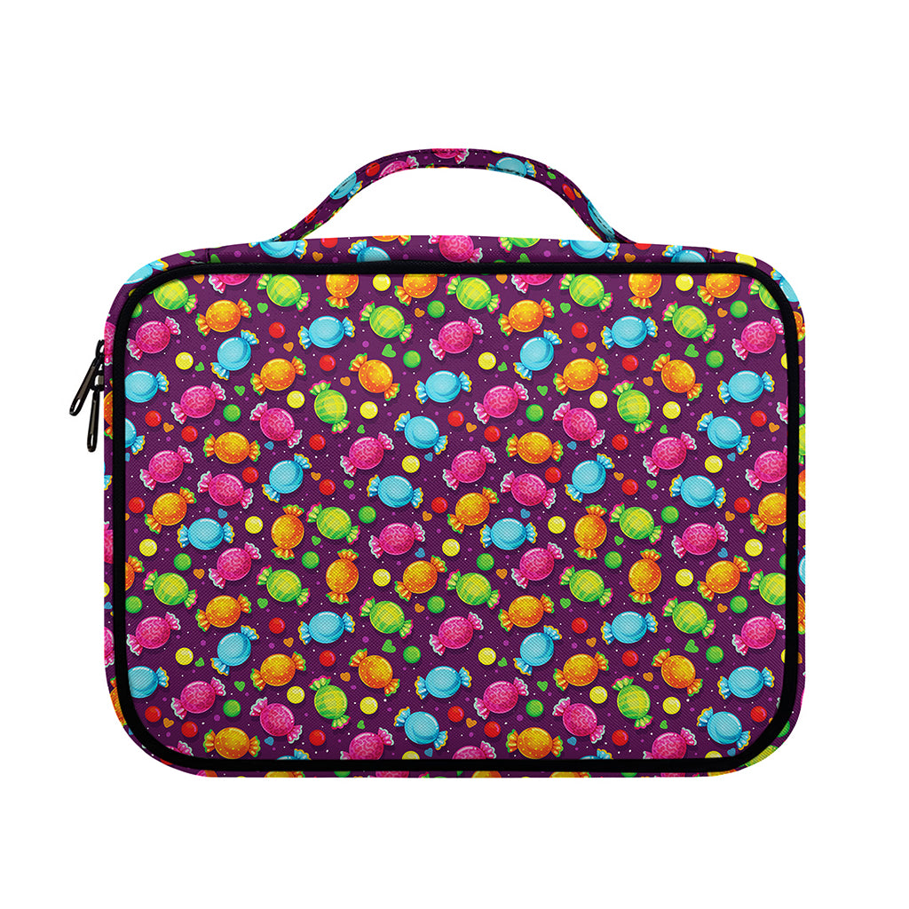 Sweet Candy Pattern Print Briefcase Bible Bag