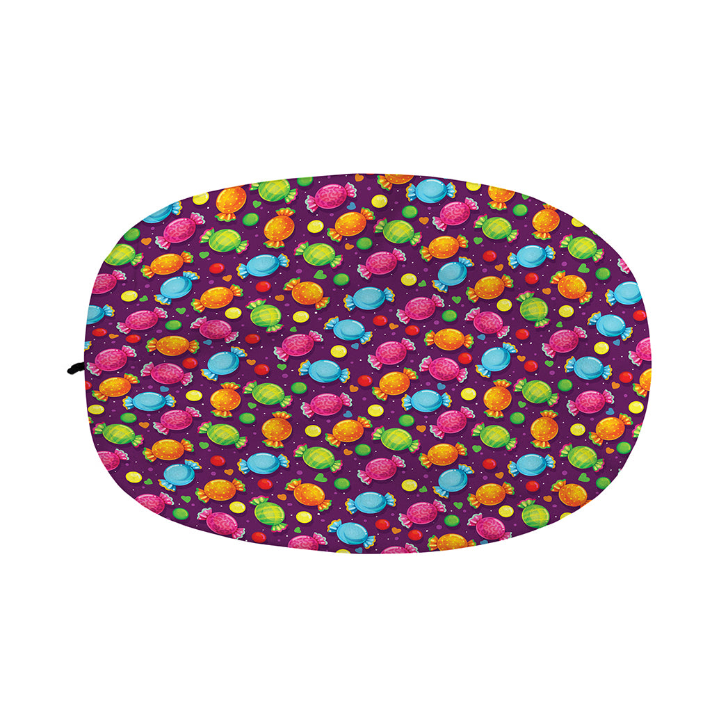 Sweet Candy Pattern Print Car Side Mirror Covers