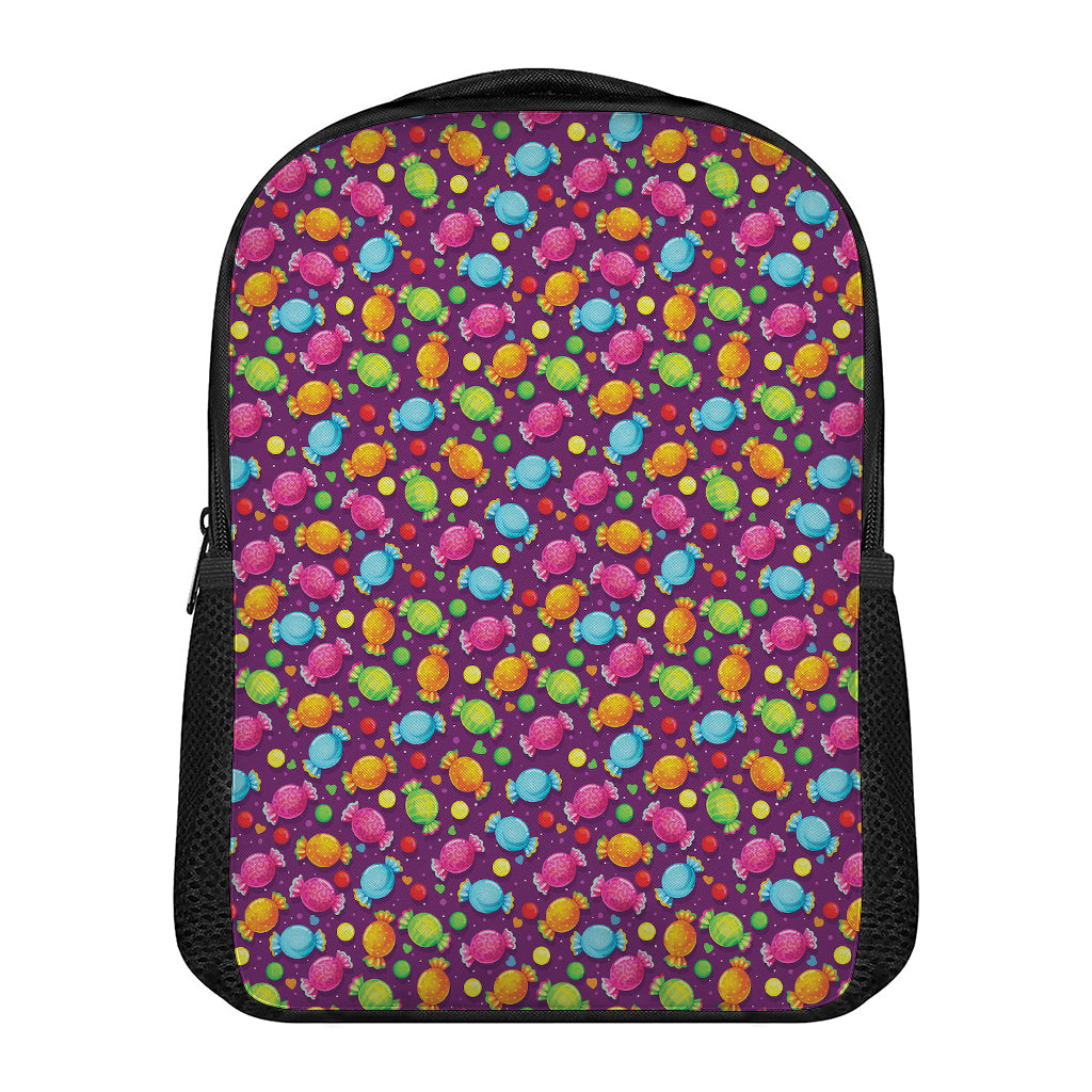 Sweet Candy Pattern Print Casual Backpack