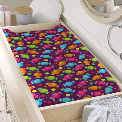 Sweet Candy Pattern Print Changing Pad Cover