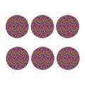 Sweet Candy Pattern Print Coaster Set