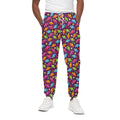 Sweet Candy Pattern Print Cotton Sweatpants