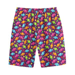 Sweet Candy Pattern Print Cotton Shorts