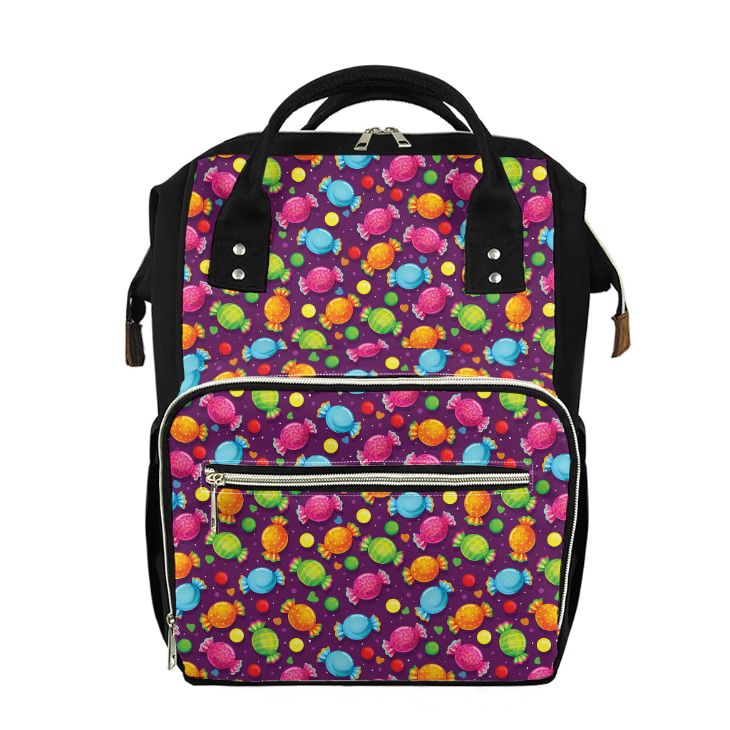 Sweet Candy Pattern Print Diaper Bag