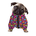 Sweet Candy Pattern Print Dog Zip Up Jacket