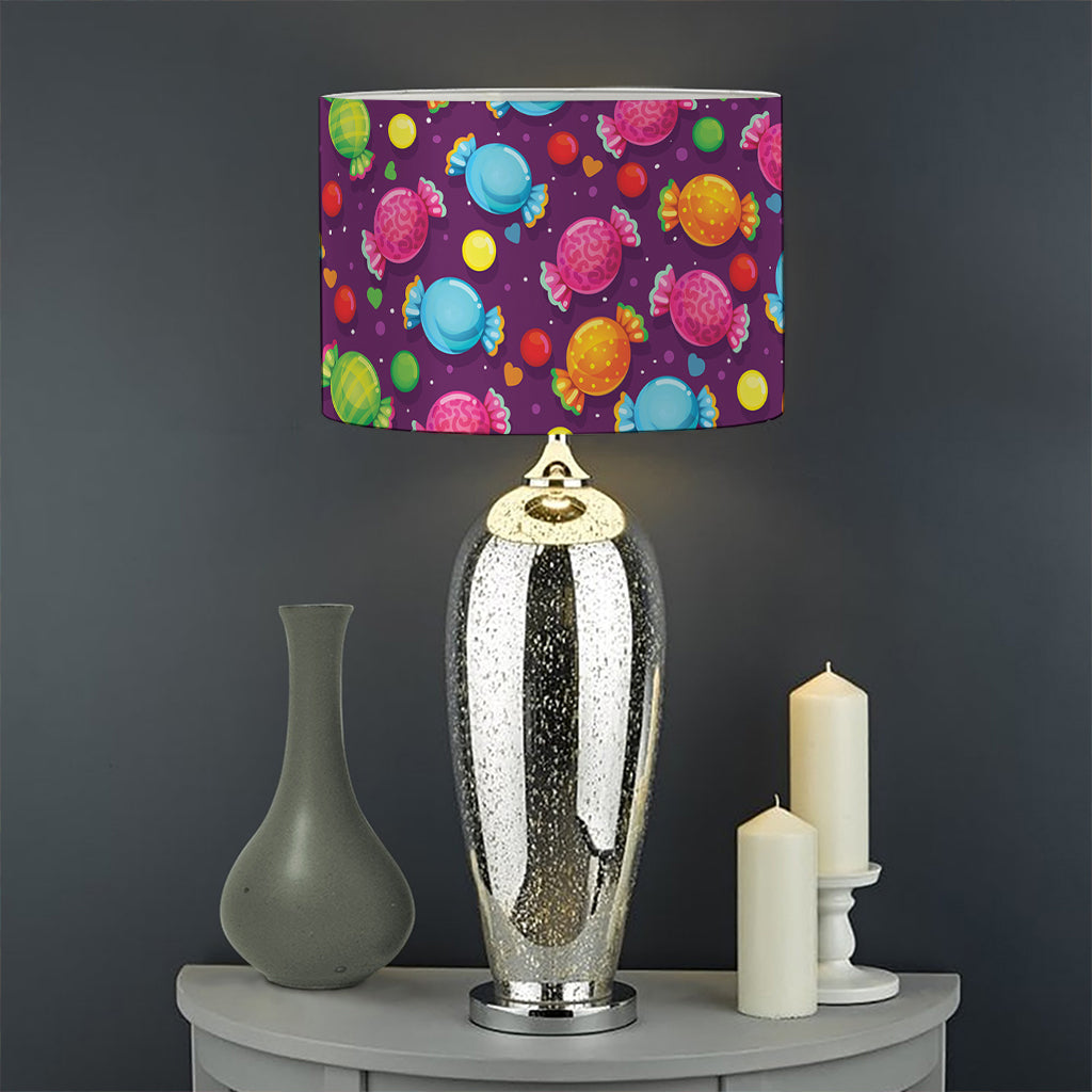 Sweet Candy Pattern Print Drum Lamp Shade