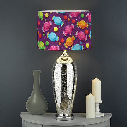 Sweet Candy Pattern Print Drum Lamp Shade