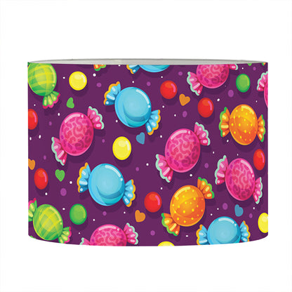 Sweet Candy Pattern Print Drum Lamp Shade