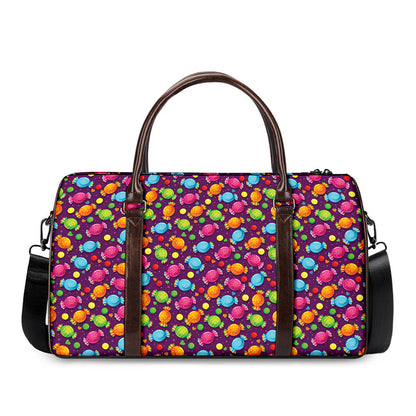 Sweet Candy Pattern Print Duffle Bag