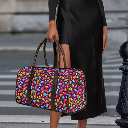 Sweet Candy Pattern Print Duffle Bag