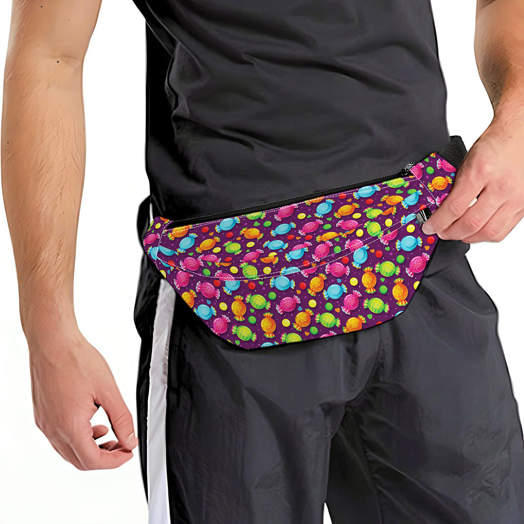 Sweet Candy Pattern Print Fanny Pack