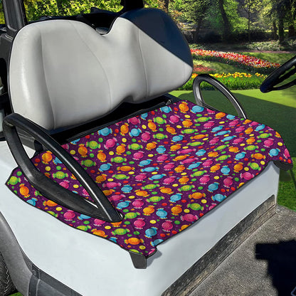 Sweet Candy Pattern Print Golf Cart Seat Cover