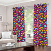 Sweet Candy Pattern Print Grommet Curtains