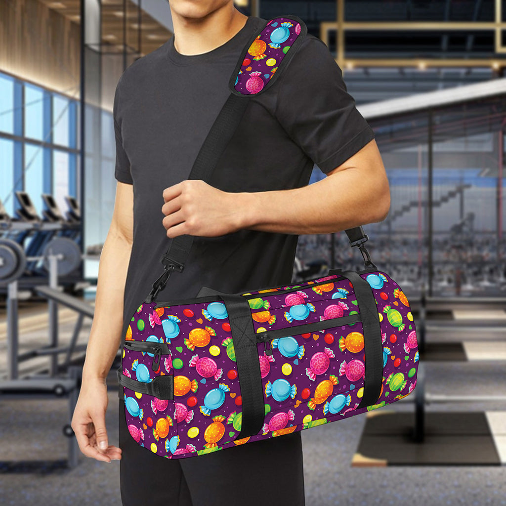 Sweet Candy Pattern Print Gym Bag