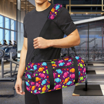 Sweet Candy Pattern Print Gym Bag