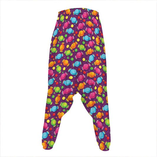 Sweet Candy Pattern Print Hammer Pants