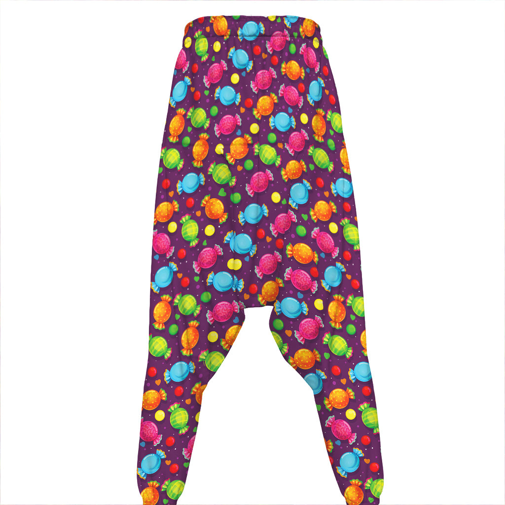 Sweet Candy Pattern Print Hammer Pants