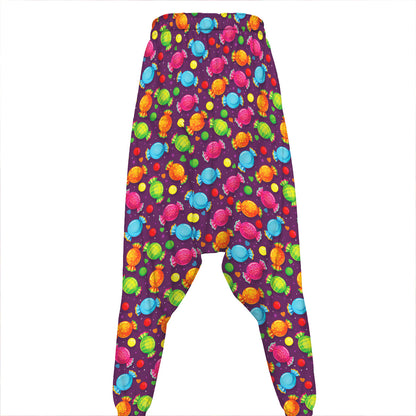 Sweet Candy Pattern Print Hammer Pants