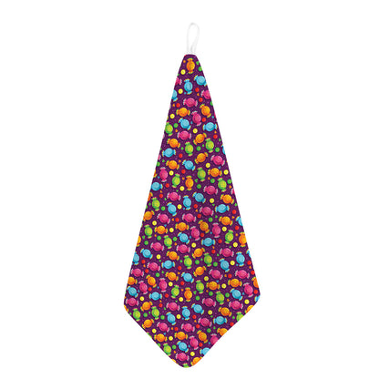 Sweet Candy Pattern Print Hand Towel