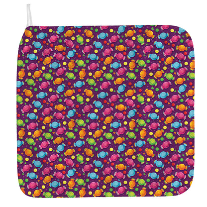 Sweet Candy Pattern Print Hand Towel
