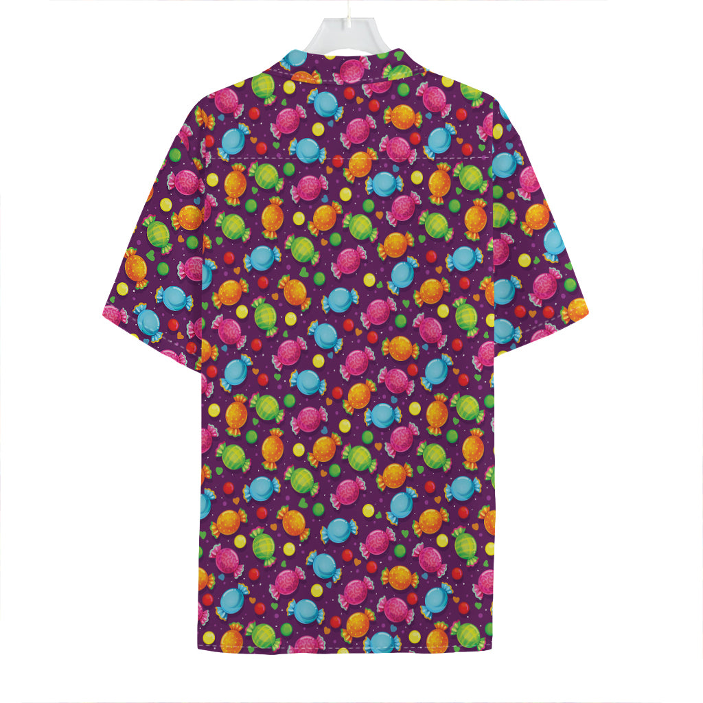 Sweet Candy Pattern Print Hawaiian Shirt