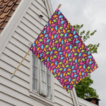 Sweet Candy Pattern Print House Flag