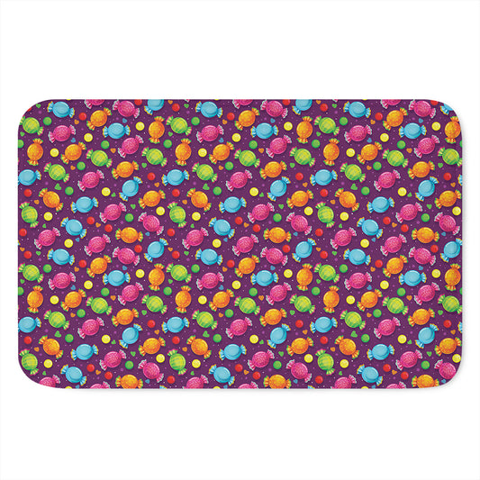 Sweet Candy Pattern Print Indoor Door Mat