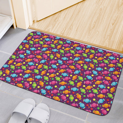 Sweet Candy Pattern Print Indoor Door Mat