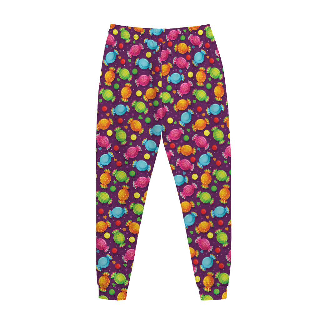 Sweet Candy Pattern Print Jogger Pants