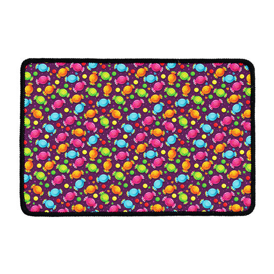 Sweet Candy Pattern Print Kitchen Mat