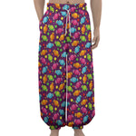 Sweet Candy Pattern Print Lantern Pants