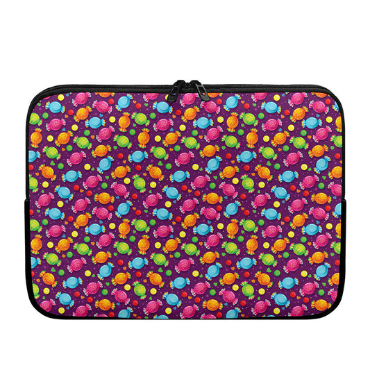 Sweet Candy Pattern Print Laptop Sleeve