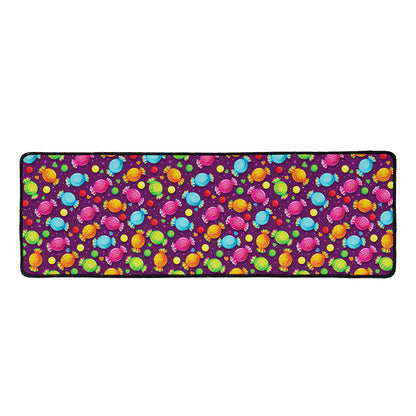 Sweet Candy Pattern Print Long Kitchen Mat