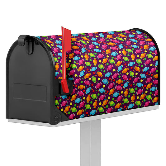 Sweet Candy Pattern Print Mailbox Cover