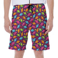 Sweet Candy Pattern Print Men's Beach Shorts