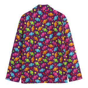 Sweet Candy Pattern Print Men's Blazer