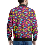 Sweet Candy Pattern Print Men's Bomber Jacket