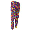 Sweet Candy Pattern Print Men's Compression Pants