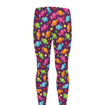 Sweet Candy Pattern Print Men's leggings