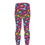 Sweet Candy Pattern Print Men's leggings