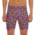 Sweet Candy Pattern Print Men's Long Boxer Briefs