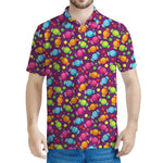 Sweet Candy Pattern Print Men's Polo Shirt