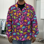 Sweet Candy Pattern Print Men's Shirt Jacket