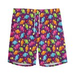 Sweet Candy Pattern Print Men's Sports Shorts