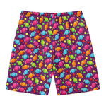 Sweet Candy Pattern Print Men's Swim Trunks