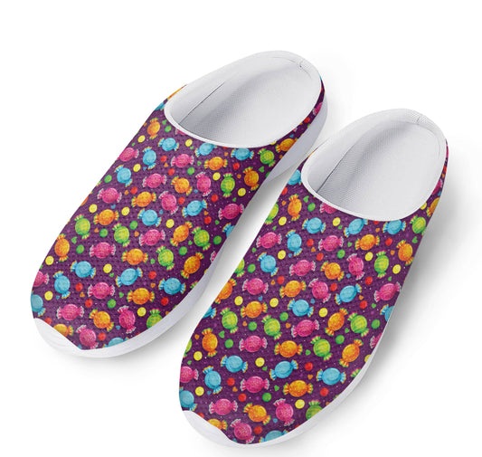 Sweet Candy Pattern Print Mesh Casual Shoes