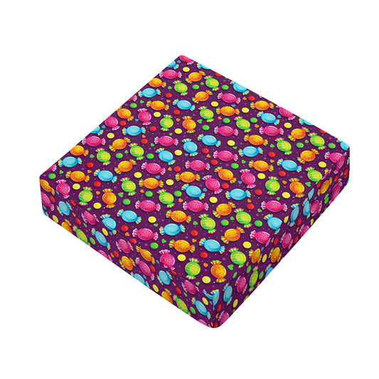 Sweet Candy Pattern Print Outdoor Seat Cushion Cover